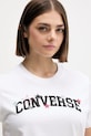 Converse t-shirt bawełniany biały CVW5T026