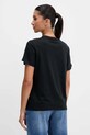 Odzież Converse t-shirt bawełniany CVW5T235 czarny