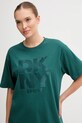Dkny t-shirt bawełniany zielony DP5T1470
