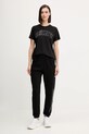 Dkny t-shirt bawełniany DP5T1500 czarny AW25
