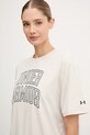 Under Armour t-shirt Rival beżowy 6007883