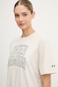 Under Armour t-shirt Rival beżowy 6007883
