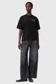 Βαμβακερό μπλουζάκι AllSaints ANIA W115JD μαύρο