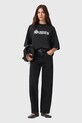 Βαμβακερό μπλουζάκι AllSaints SAINT μαύρο W139JD