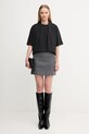 Sportmax t-shirt bawełniany NAVA 2522946015600 czarny