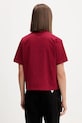 Одежда Хлопковая футболка Guess Jeans W5BI11.K8HM0 бордо