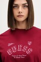 Guess Jeans t-shirt bawełniany bordowy W5BI11.K8HM0