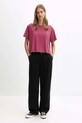 Памучна тениска Guess Jeans W5BI23.K8HM0 розов AW25