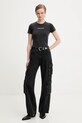 Guess Jeans t-shirt bawełniany W5BI26.I3Z14 czarny AW25