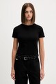 Μπλουζάκι Guess Jeans slim μαύρο W5BI57.J1314