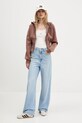 Guess Jeans top W5BP04.KA0H1 beżowy AW25