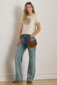 Одяг Бавовняна футболка Lauren Ralph Lauren 200980211 бежевий