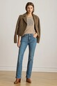 Одежда Хлопковая футболка Lauren Ralph Lauren 200980286 бежевый