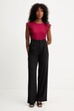 Morgan tricou din bumbac DFLOWER rosu AW25