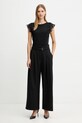 Βαμβακερό μπλουζάκι Morgan DFLOWER μαύρο AW25