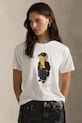 Polo Ralph Lauren t-shirt bawełniany nadruk biały 211A87615