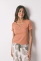 women'secret t-shirt z elastanem pomarańczowy 3272299