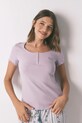 women'secret t-shirt z elastanem fioletowy 3272278