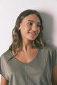 women'secret t-shirt 3272288 zielony AW25