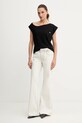 Miss Sixty t-shirt bawełniany 6S3SJ32500 czarny AW25