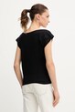 Odzież Miss Sixty t-shirt bawełniany 6S3SJ32500 czarny