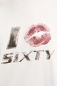 Miss Sixty t-shirt z domieszką lnu 6S3SJ59200 beżowy