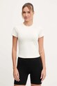Casall t-shirt treningowy z elastanem beżowy 25011.