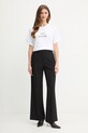 Victoria Beckham t-shirt bawełniany 1425JTS006986A biały AW25