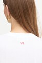 Victoria Beckham t-shirt bawełniany 1425JTS006986A biały