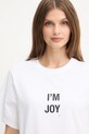 Victoria Beckham t-shirt bawełniany biały 1425JTS007015A