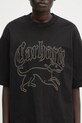 Carhartt WIP tricou din bumbac W' S/S Hackwork T-Shirt negru I035539.3FNXX