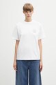 Carhartt WIP t-shirt bawełniany W' S/S Okniceok T-Shirt nadruk biały I035507.02XX