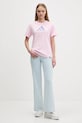 Bavlněné tričko adidas Table Tee JV6084 růžová AW25