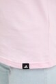 adidas t-shirt bawełniany Table Tee JV6084 różowy