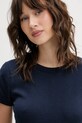 Βαμβακερό μπλουζάκι Hollister Co. σκούρο μπλε KI339.5073.200