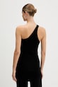 Odzież Rick Owens Lilies top One Shoulder Tank LI02E3105.RV czarny