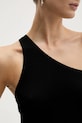 Rick Owens Lilies top One Shoulder Tank LI02E3105.RV czarny