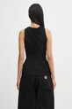 Odzież Rick Owens Lilies bluzka z domieszką kaszmiru Luna LI02E3109.JBWS czarny