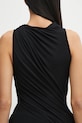 Μπλούζα από κασμίρ Rick Owens Lilies Luna μαύρο LI02E3109.JBWS
