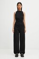 Rick Owens Lilies bluzka z domieszką kaszmiru Luna LI02E3109.JBWS czarny