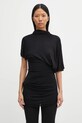 Блузка Rick Owens Lilies Lilith casual чорний LI02E3205.RV