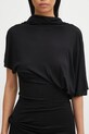 Rick Owens Lilies bluzka Lilith czarny LI02E3205.RV