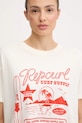 Rip Curl t-shirt bawełniany SURF SUPPLY beżowy 0JUWTE