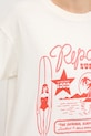 Rip Curl t-shirt bawełniany SURF SUPPLY 0JUWTE beżowy
