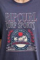 Rip Curl t-shirt bawełniany SURF DEPT. HERITAGE 0JZWTE granatowy