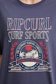 Rip Curl t-shirt bawełniany SURF DEPT. HERITAGE 0JZWTE granatowy