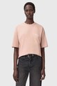 AllSaints tricou din bumbac print bej W202JC