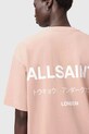 Îmbrăcăminte AllSaints tricou din bumbac W202JC bej