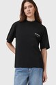 AllSaints t-shirt bawełniany nadruk czarny W202JC