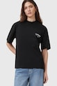 AllSaints t-shirt bawełniany nadruk czarny W202JC
